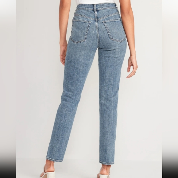 NWT Old Navy High Waisted OG Side-Slit Ankle Jeans - Picture 5 of 11
